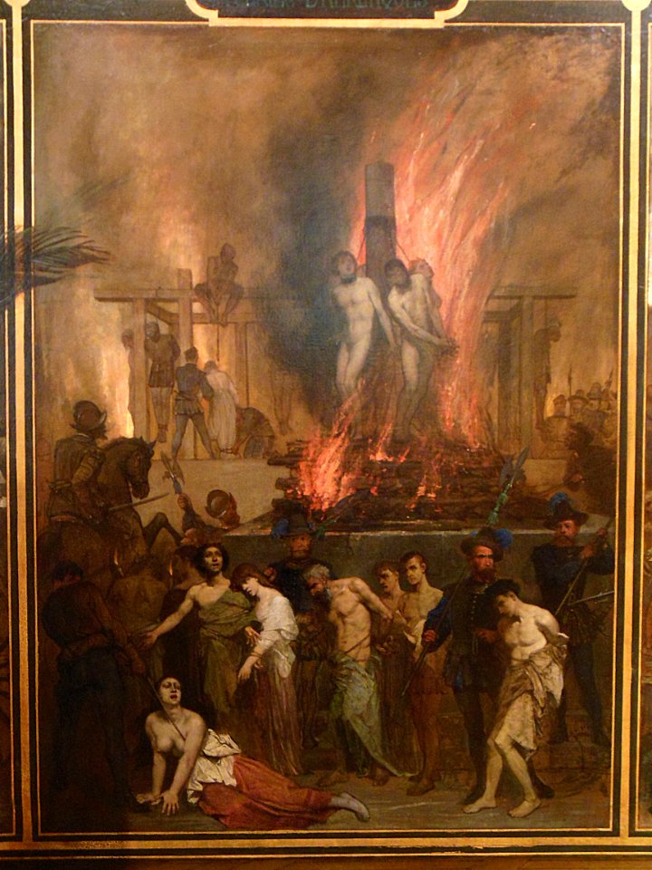 "Spectacle de la folie humaine" (détail), Auguste Glaize, …