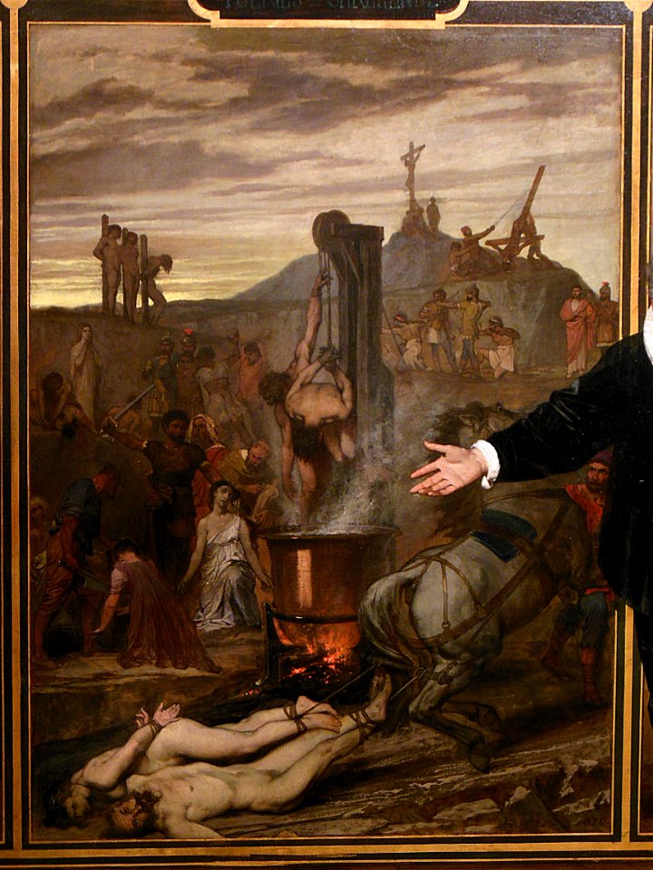 "Spectacle de la folie humaine" (détail), Auguste Glaize, …