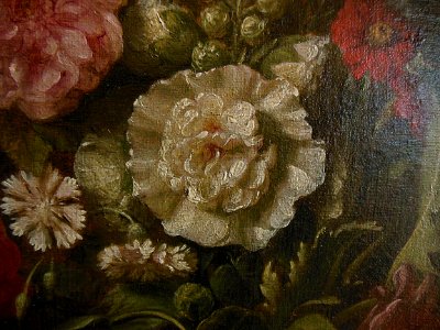 "Fleurs dans un vase" (détail), Dominique Doncre, 1807. Mu…