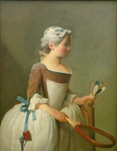 "Petite fille jouant au volant", Jean-Siméon Chardin, 1737…