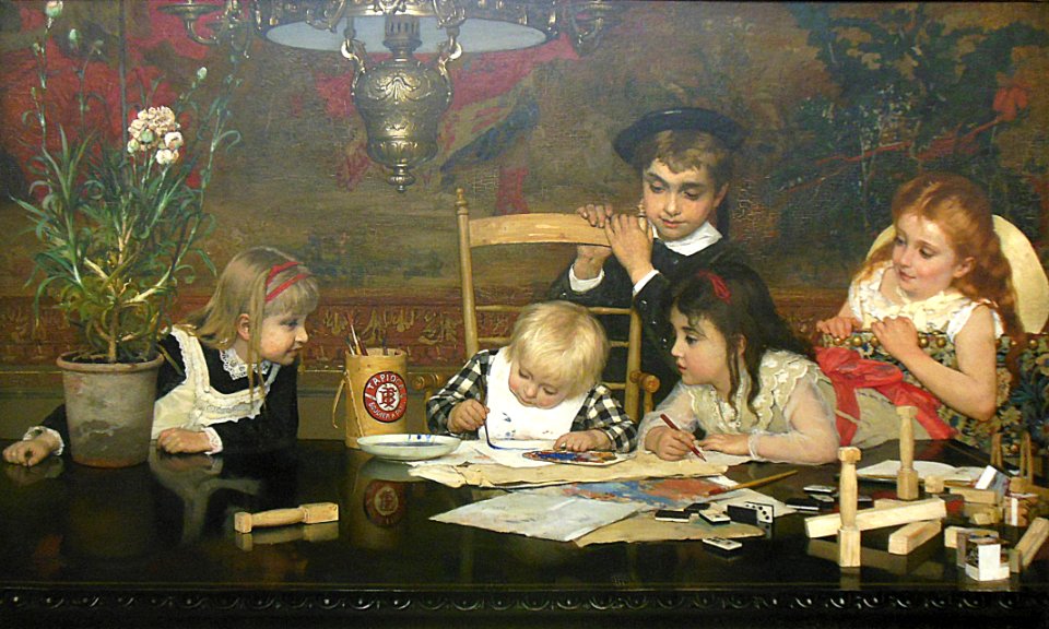 "Le maître peintre", Jan Verhas, 1877.