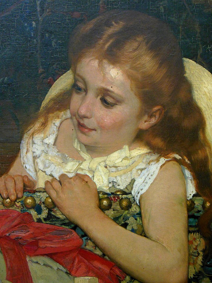 "Le maître peintre" (détail), Jan Verhas, 1877.