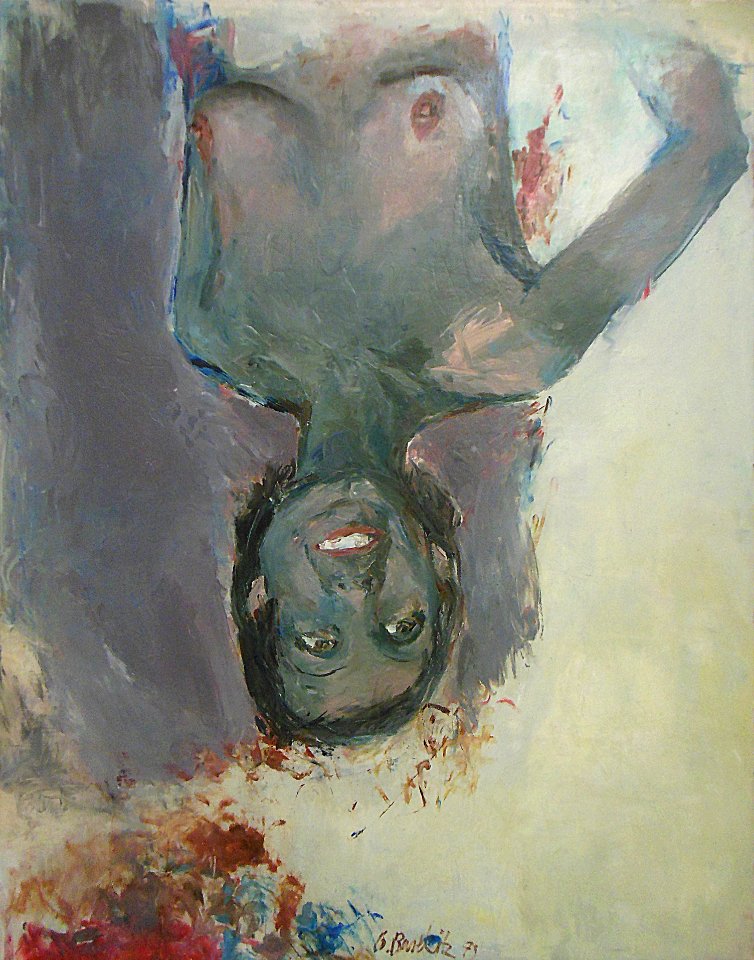 "Fingermalerei - Schwarze Elke", Georg Baselitz, 1973.