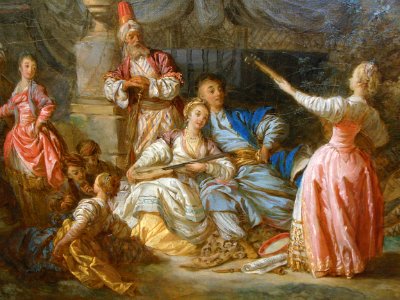 "Le concert russe" (détail), Jean-Baptiste Le Prince, 1770…