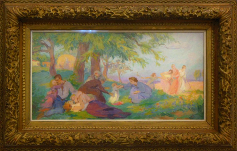 "La joie de vivre " (esquisse), Victor Prouvé, vers 1904.