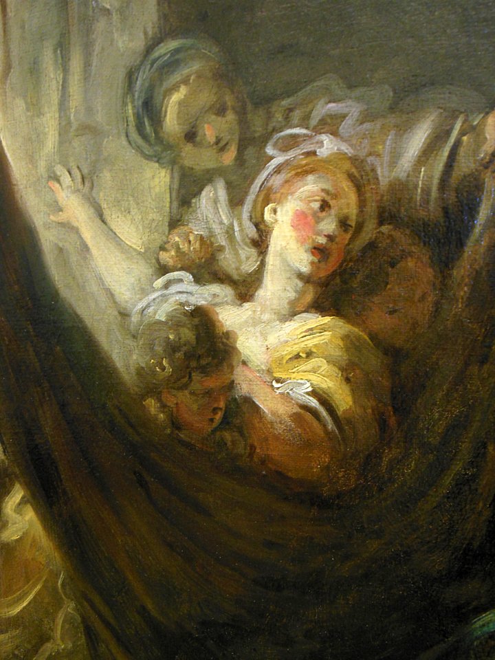 "Le berceau" (détail), Jean-Honoré Fragonard, vers 1760-17…