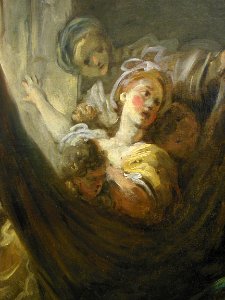 "Le berceau" (détail), Jean-Honoré Fragonard, vers 1760-17…