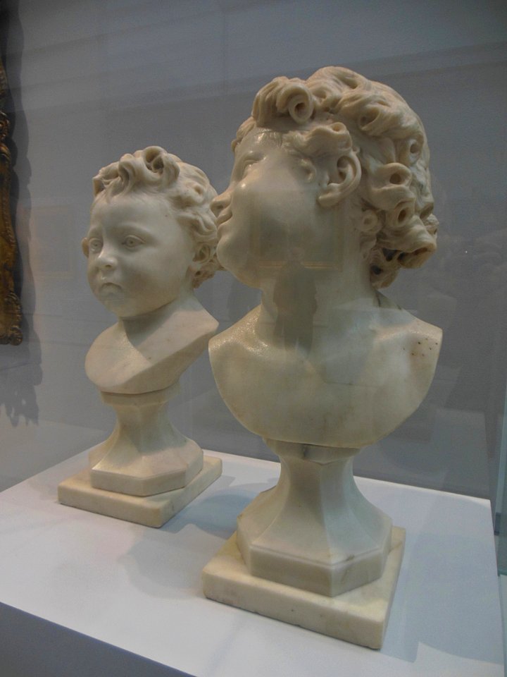 "L'enfant triste" (1770-1775) et "L'enfant gai" (1764), Cl…