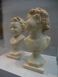 "L'enfant triste" (1770-1775) et "L'enfant gai" (1764), Cl…