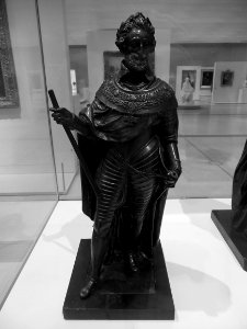 Le roi de France Henri IV en armure. Bronze, atelier de Ba…