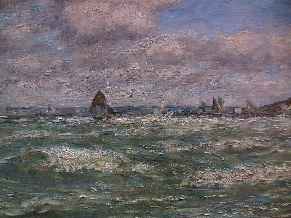 "Le rivage de Deauville" (détail), Eugène Boudin, Salon de…