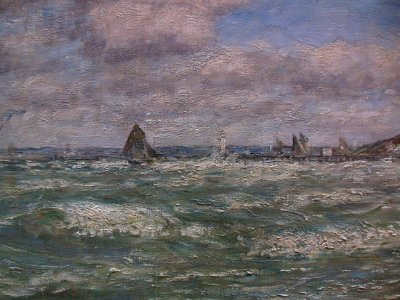 "Le rivage de Deauville" (détail), Eugène Boudin, Salon de…