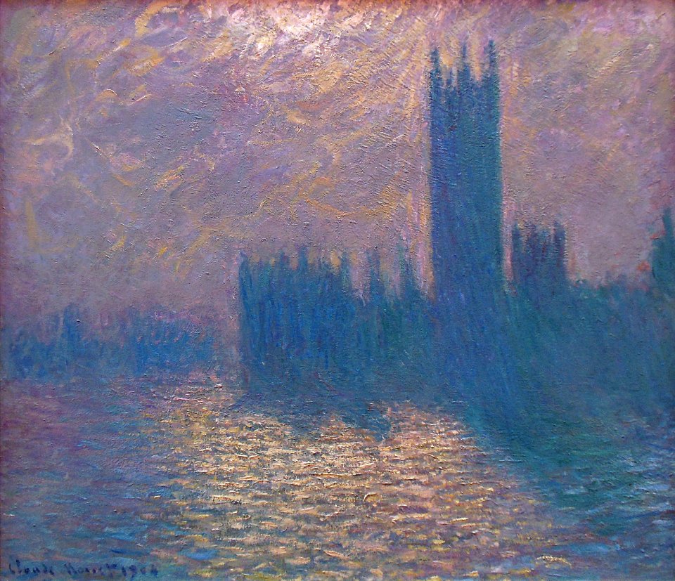 "Le Parlement de Londres", Claude Monet, 1904.