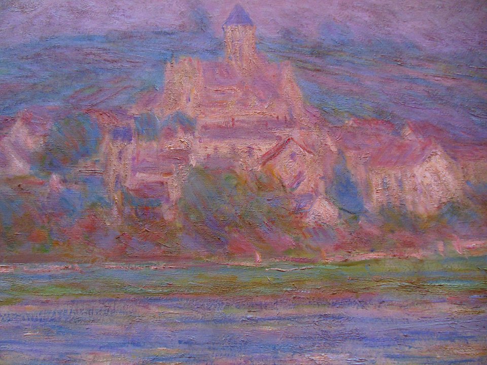 "Vétheuil, le matin" (détail), Claude Monet, 1901.