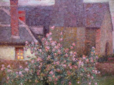 "Le presbytère et l'église de Gerberoy" (détail), Henri Le…