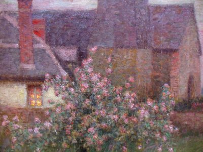 "Le presbytère et l'église de Gerberoy" (détail), Henri Le…. Free illustration for personal and commercial use.