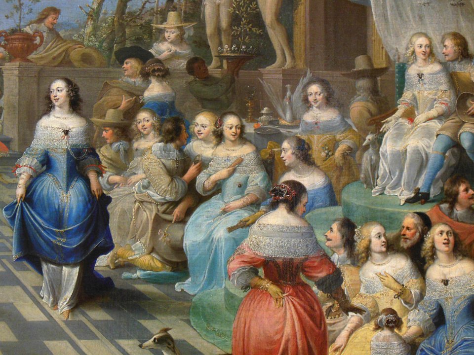 "Bal sur la terrasse d'un palais" (détail), Hieronymus Jan…