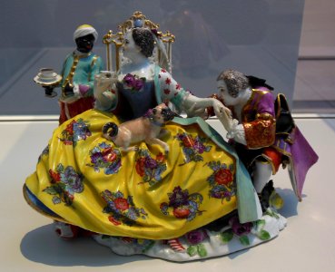 "Le baise-main". Manufacture de Meissen, modèle de J.J. Ka…