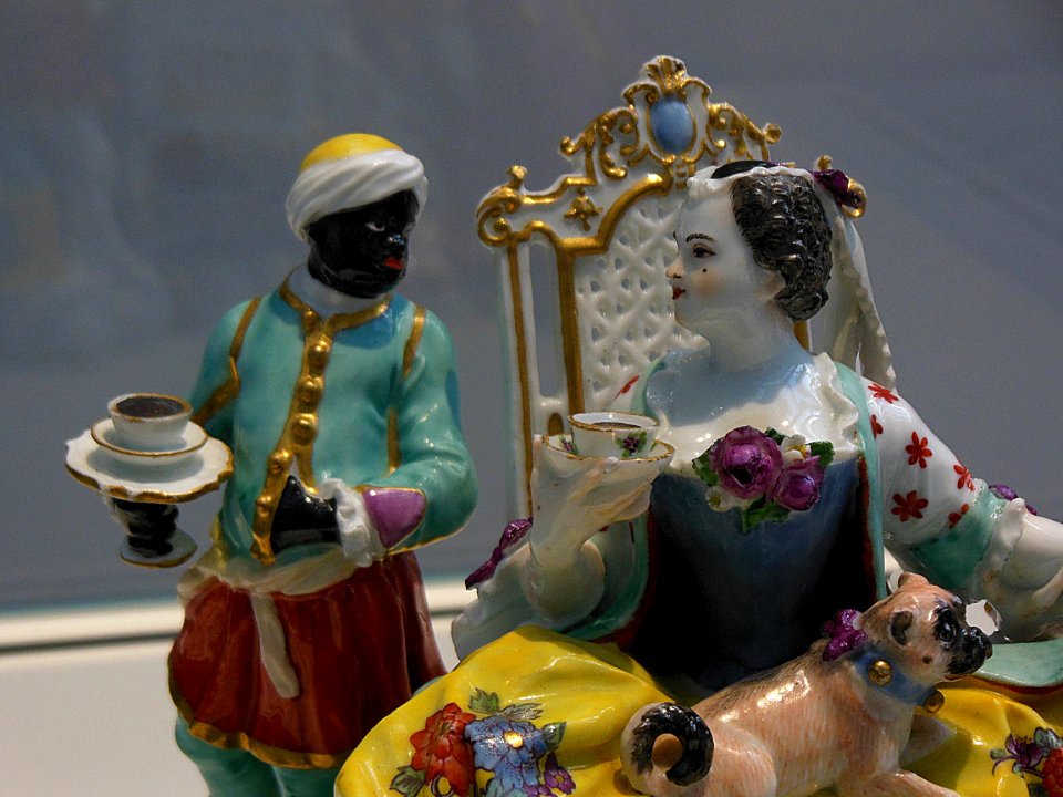 "Le baise-main" (détail). Manufacture de Meissen, modèle d…