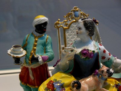 "Le baise-main" (détail). Manufacture de Meissen, modèle d…