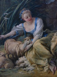 "Le nid", dit aussi "Le présent du berger" (détail). Franç…