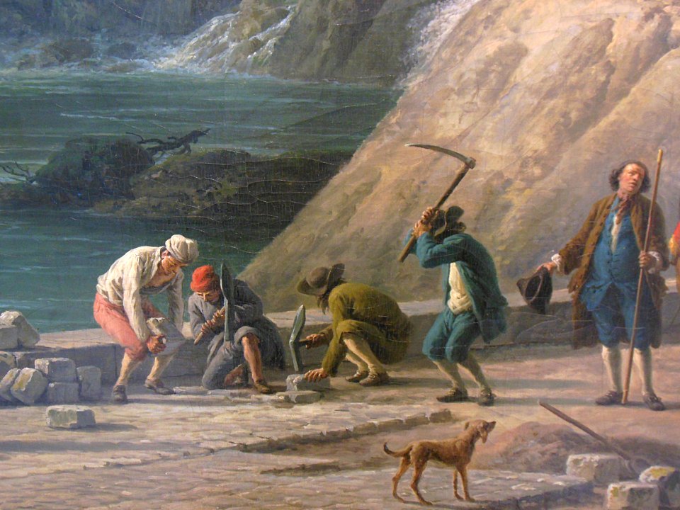 "L'ingénieur Perronet assiste à la construction d'une rout…