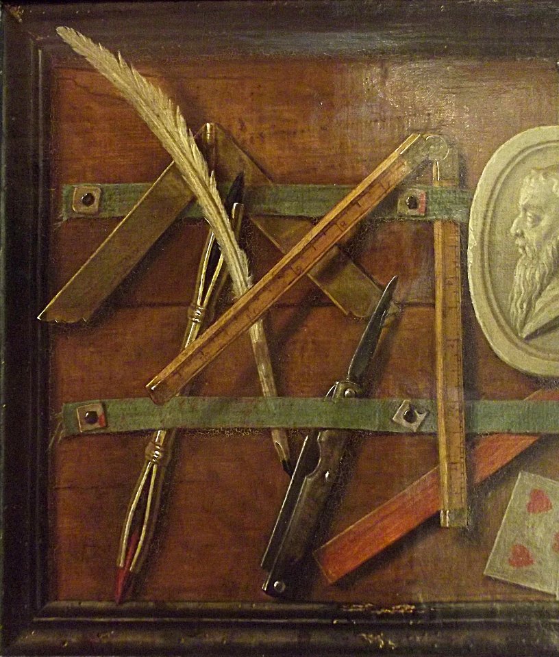 "Trompe-l'oeil" (détail), Dominique Doncre, 1785.