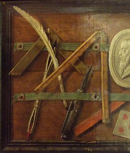 "Trompe-l'oeil" (détail), Dominique Doncre, 1785.