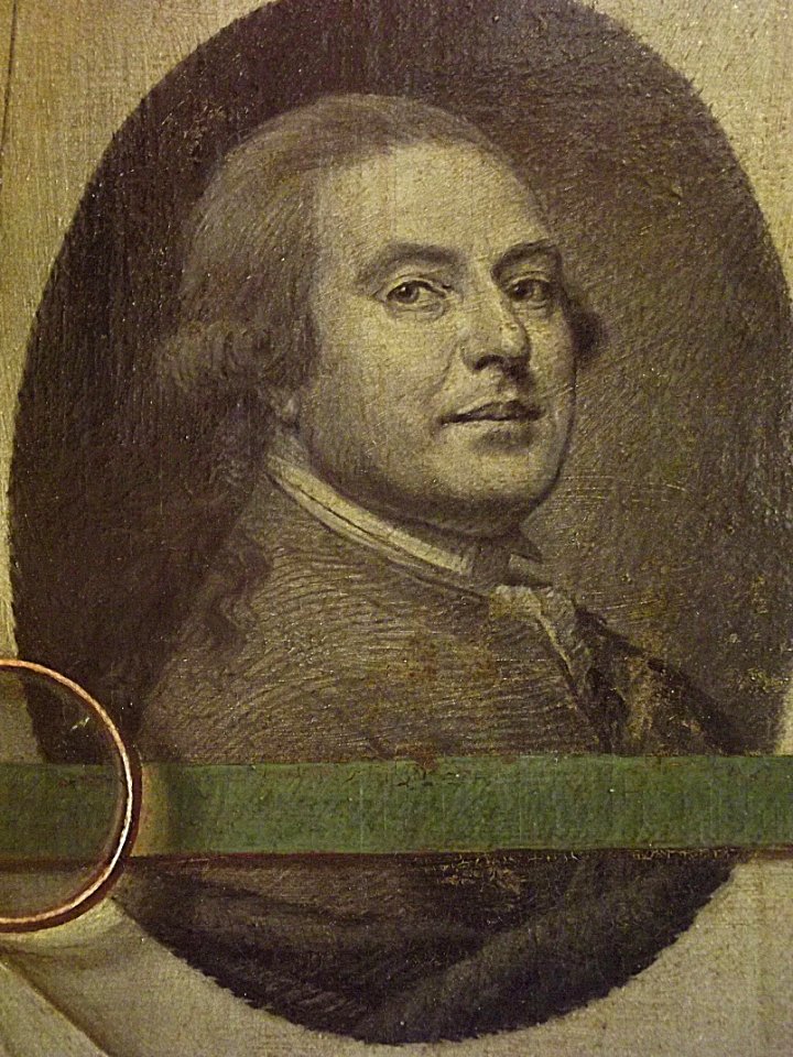 "Trompe-l'oeil" (détail), Dominique Doncre, 1785.