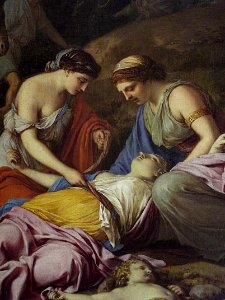 Détail de "La Mort des enfants de Béthel", de Laurent de L…