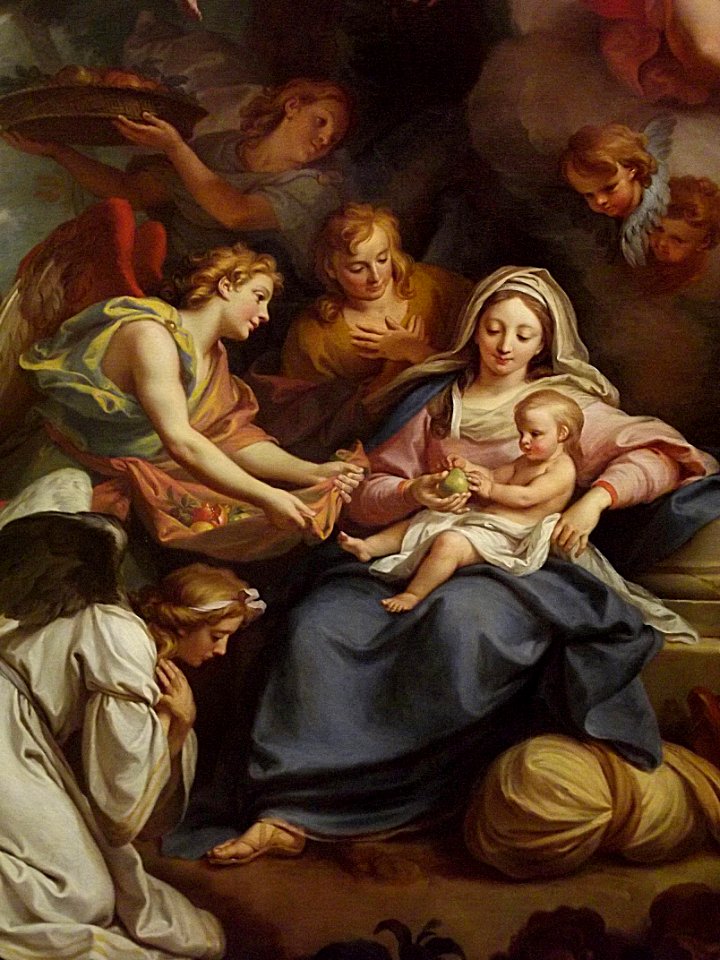 "Le repos pendant la fuite en Egypte" (détail), Louis de B…