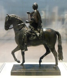 Louis XV, roi de France, à cheval en costume romain. D'apr…