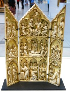 Triptyque: scènes de la vie de la Vierge. Paris, France, v…