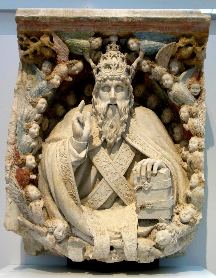 fragment de décor d'une chapelle du Saint-Sépulcre: le Pèr…