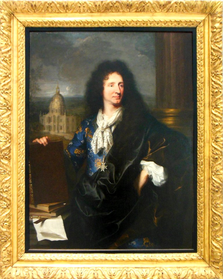 Jules-Hardouin Mansart par Hyacinthe Rigaud, 1685.