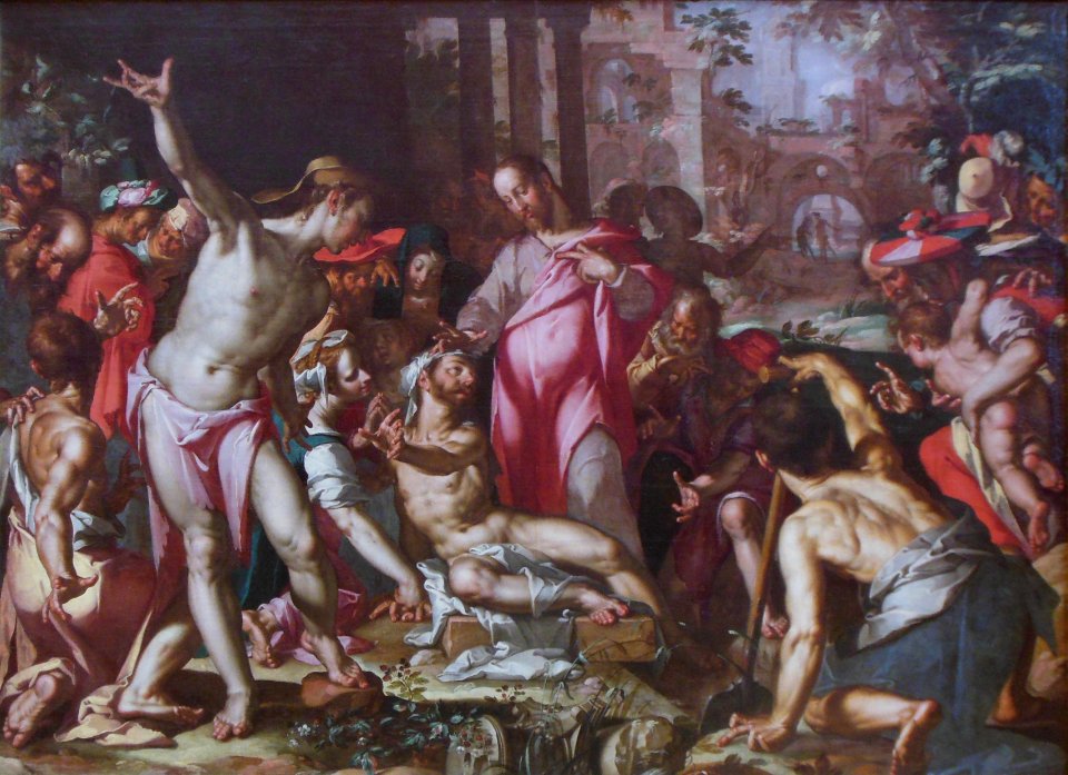 La Résurrection de Lazare, Joachim Anthonisz Wtewael, vers…