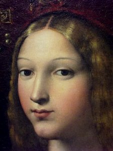 Détail du portrait d'Isabel de Requesens, vice-reine de Na…