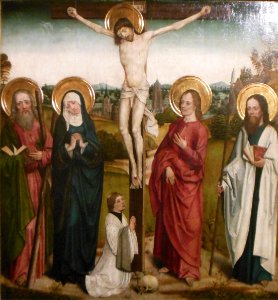 Calvaire avec un donateur, Maître de la vie de Marie, vers…
