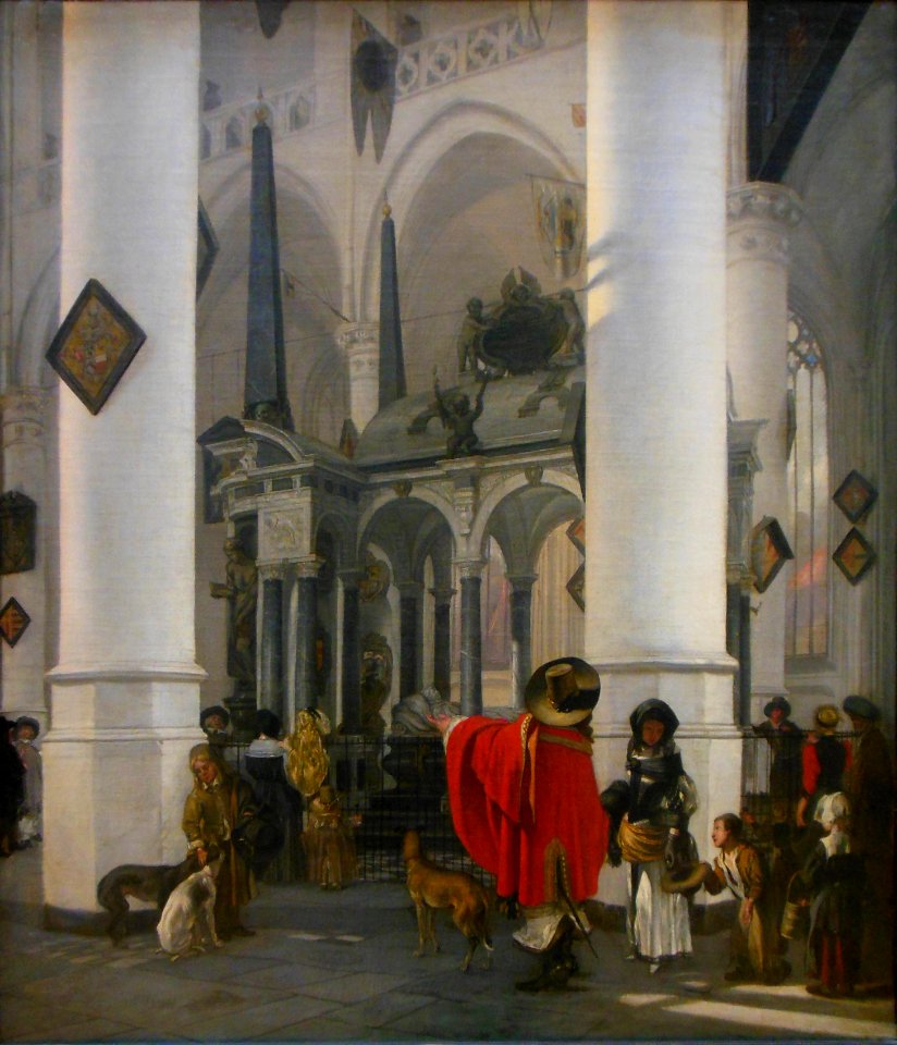 Intérieur de la Nieuwe Kerk de Delft avec le tombeau de Gu…