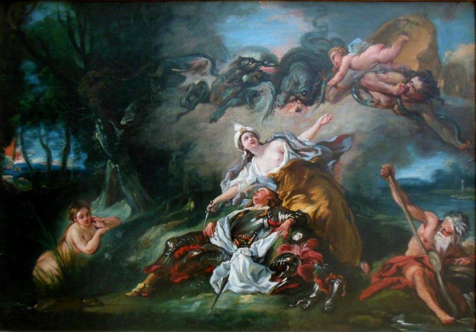 Armide, sur le point de poignarder Renaud, est désarmé à l…