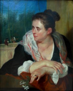 Portrait de femme, Robert de Séry, 1722.
