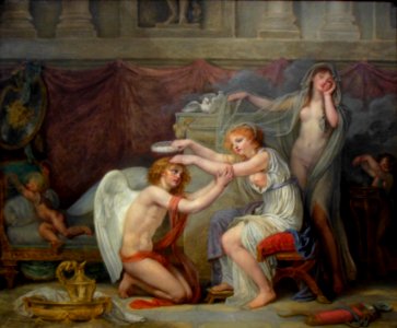 Psyché couronnant l'Amour, Jean-Baptiste Greuze, vers 1785…