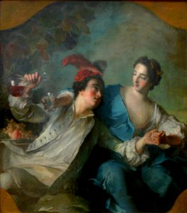 Scène galante, Jean-Marc Nattier, 1737.