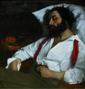 L'homme endormi, Carolus-Duran, salon de 1861.