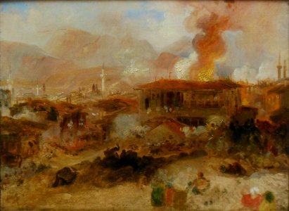 L'incendie de Constantinople, Joseph Mallord William Turne…
