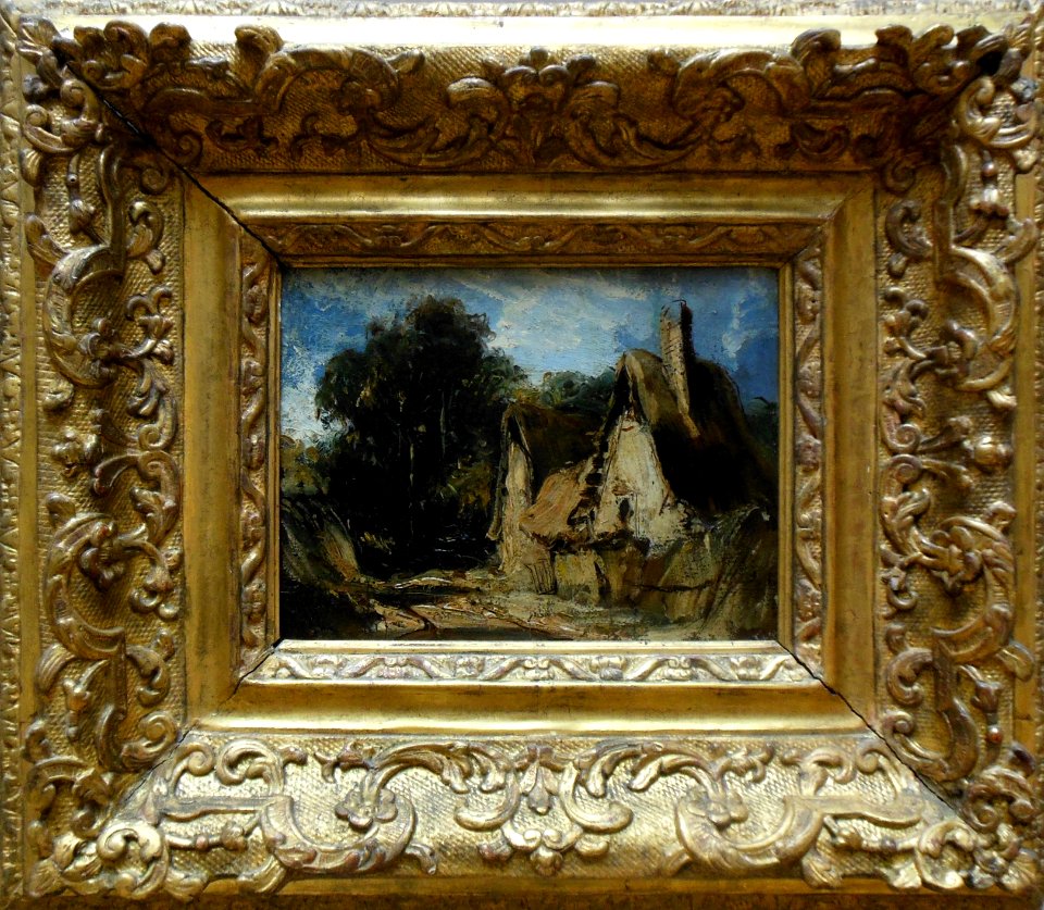 Une chaumière, Richard Parkes Bonington.