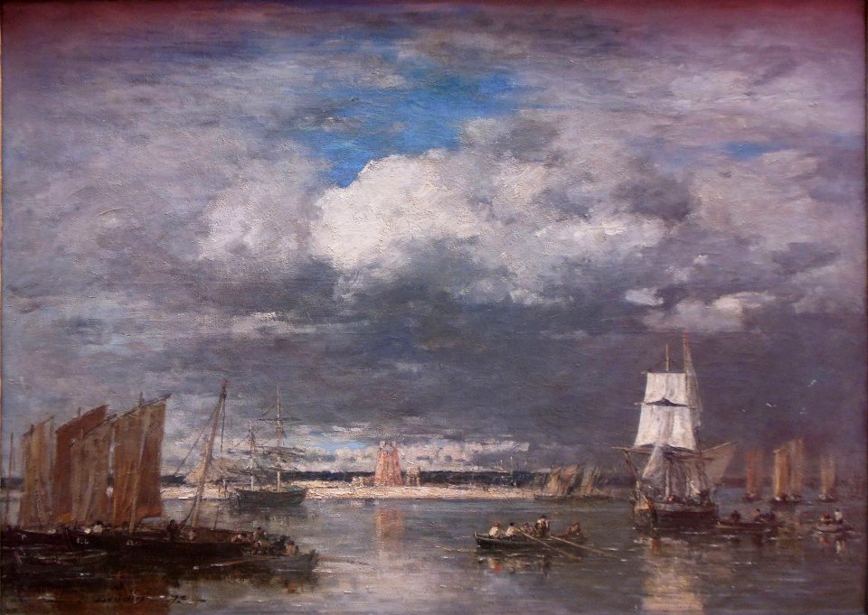 Le ciel de Camaret par ciel d'orage. Eugène Boudin, salon …