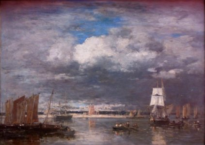 Le ciel de Camaret par ciel d'orage. Eugène Boudin, salon …