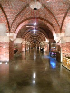 L'une des galeries d'exposition du sous-sol