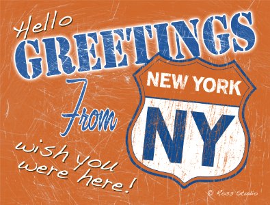 Greetings From. Free illustration for personal and commercial use.